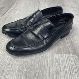 To Boot New York Adam Derrick Mens 10.5 Black Leather Penny Loafers Dress H